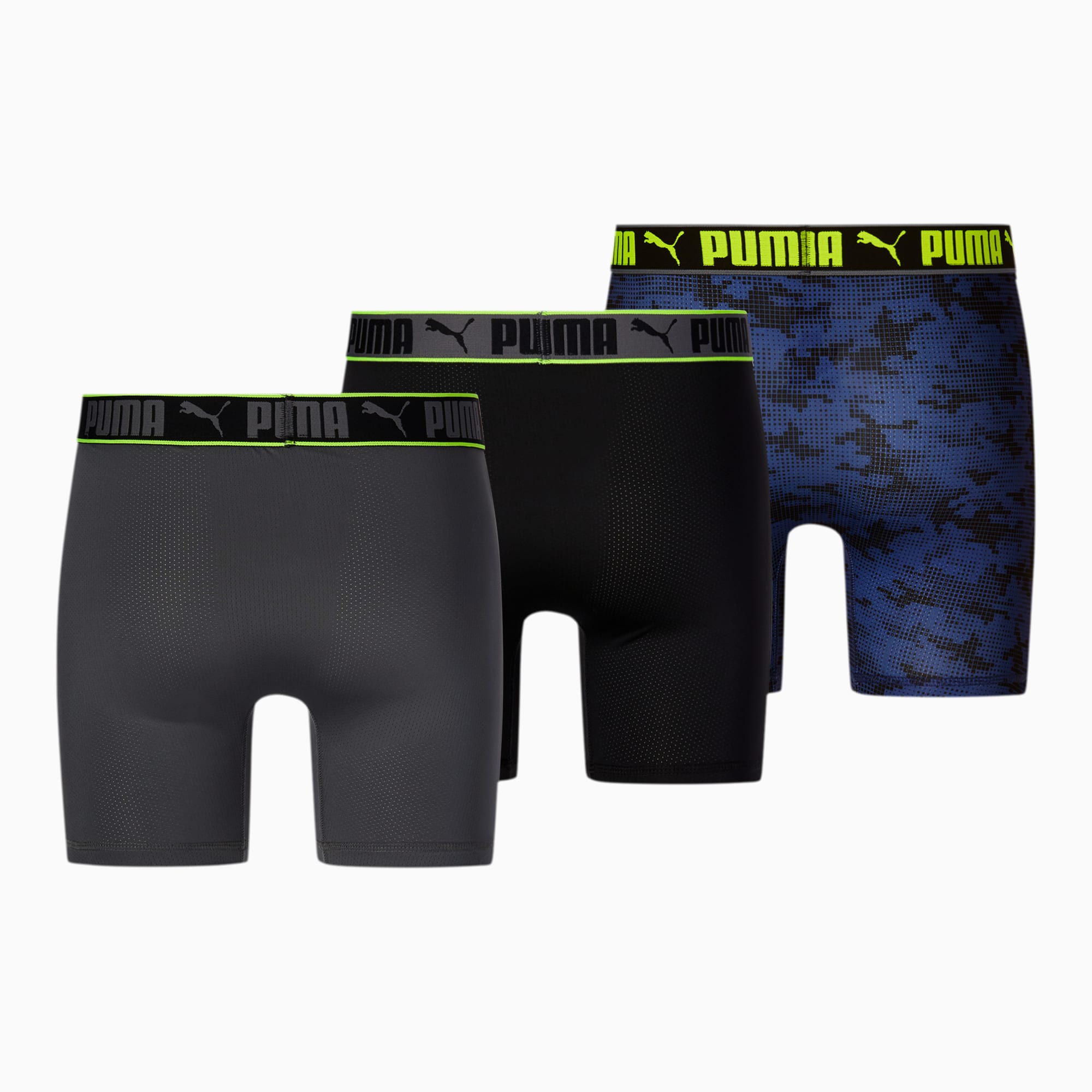 PUMA UNDERWEAR Puma LIFESTYLE SUEDED COTTON - Boxers x3 - Men's - army  green - Private Sport Shop